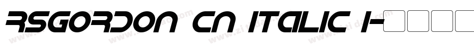 Rsgordon Cn italic I字体转换